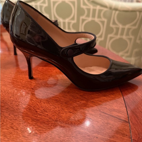 Manolo Blahnik Black Women's Shoes pointed toe Mary Jane! - Picture 6 of 7